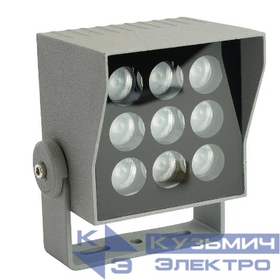 Прожектор светодиодный LL-896 9Вт IP66 AC 220-240В 90х90х150мм квадрат красн. FERON 51701