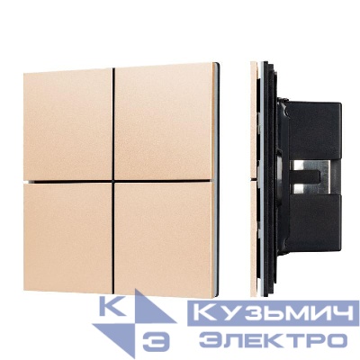 Панель кнопочная KNX-304-23-IN Champagne (BUS Frameless) (IP20 металл) INTELLIGENT ARLIGHT 039665