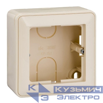 Коробка подъемная 1-м ОП W59 с рамкой сл. кость SE KP-152-28