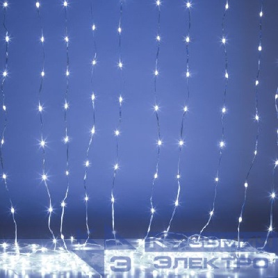 Гирлянда светодиодная "Занавес водопад" 3х2м 200LED холод. бел. IP20 ENIN-200WD Эра Б0060417