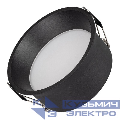 Светильник светодиодный MS-BREEZE-BUILT-R125-16W Warm3000 BK 85 deg IP20 230В металл Arlight 036617
