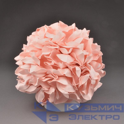 Светильник Гортензия ULW-R07 T/3000K/150C/A белый/пудровый с лампой в/к E27 3000К плафон D150мм прозр. основание бел. Uniel UL-00007226