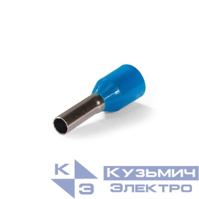 Наконечник штыревой втулочный изолированный НШВИ 2.5-8 ЕВРО син. КВТ 103202