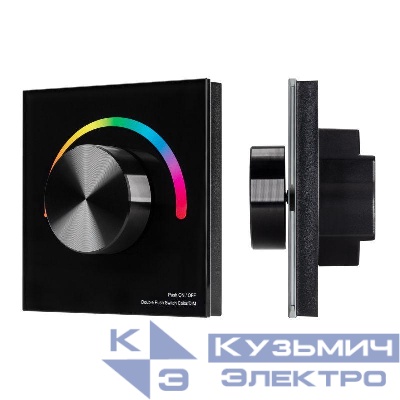 Панель SMART-P5-RGB-G-IN Black 3В Rotary 2.4G IP20 пластик Arlight 033757