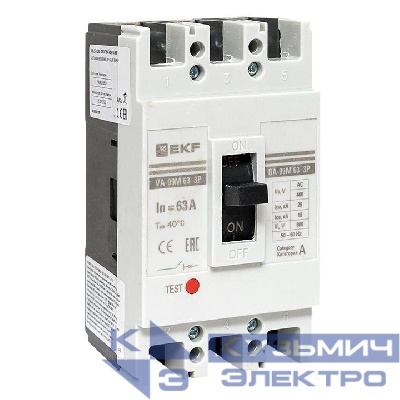 Выключатель автоматический 3п 63/63А 25кА ВА-99М PROxima EKF mccb99-63-63m