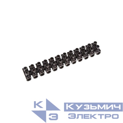 Колодка клеммная КВ-10 10А 10кв.мм PP (полипропилен) черн. (уп.10шт) Rexant 07-5010-2