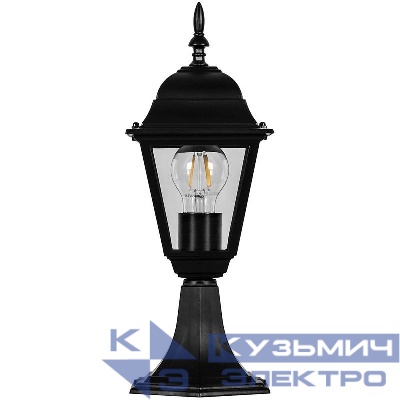 Светильник 4204/PL4204 100Вт E27 230В садово-парковый на постамент черн. FERON 11030