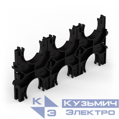 Кластер тройной двухсторонний для двустен. труб d40мм Промрукав PR13.02576