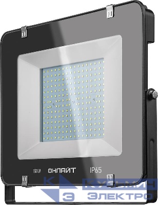 Прожектор светодиодный 14 344 OFL-150-6.5K-BL-IP65-LED 150Вт 6500К IP65 12000лм черн. ОНЛАЙТ 14344