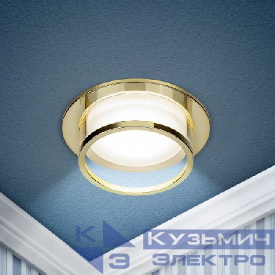 Светильник декоративный DK99 GD MR16 GU5.3 встраив. золото ЭРА Б0058395