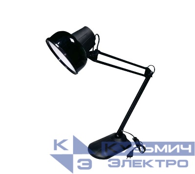 Светильник Бета + настол. на подставке 60Вт без лампы ЛОН E27 черн. Трансвит 259