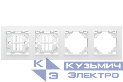Рамка 4-м Минск горизонтальная бел. Basic EKF ERM-G-304-10
