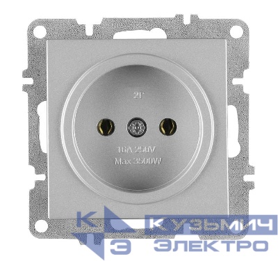 Розетка 1-м СП LAVIN/KAREN 16А IP20 без заземл. механизм сер. ARVIA 50 03 2000 215