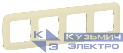 Рамка 4-м СП FLITE РУ-4-А-ФлН навахо IEK FI-M42-31-20-K87