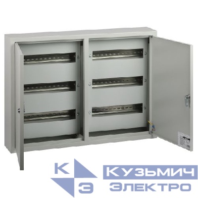 Корпус металлический навесной ЭРА ЩРН-90 2-х дверный (500х680х120) IP31 УХЛЗ сер. ЭРА Б0062925