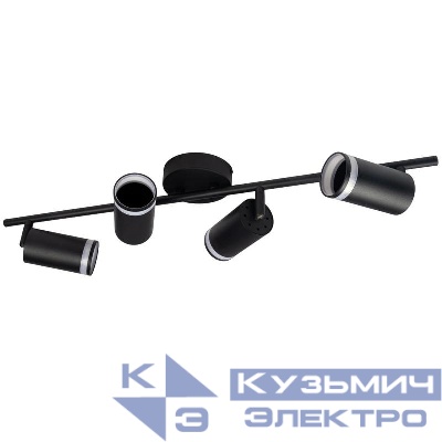 Светильник PCL-0104 4xGU10 IP20 230В BL настен./потолочн. декор. под лампу JazzWay 5066465