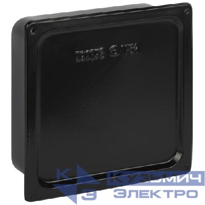 Коробка протяжная У-996 200х200х80мм IP54 с уплотнителем метал. черн. Y-996-200-200-80-54 Эра Б0062856