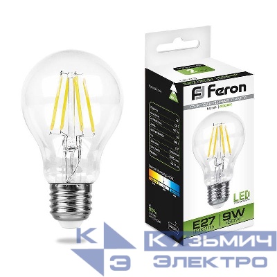 Лампа светодиодная LB-63 9Вт 4000К E27 230В FERON 25632