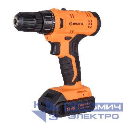 Дрель-шуруповерт аккумуляторная ДА-14Л-2KА (ДА-14Л-2K) (1.5 А/ч) Вихрь 72/14/20