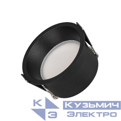 Светильник светодиодный MS-BREEZE-BUILT-R82-9W Day4000 BK 80 deg IP20 230В металл Arlight 035610