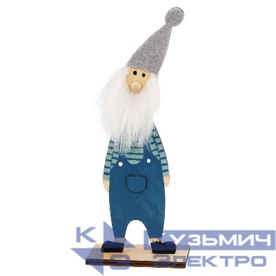 Фигура деревянная "Гномик-бородач" 7х4.5х18см IP20 Neon-Night 504-008