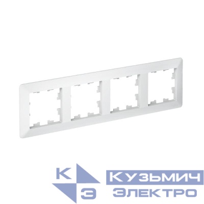 Рамка 4-м AtlasDesign Air лотос/дым. бел. SE ATN221304