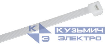 Хомут 7.6х400мм P6.6 стандартный бел. (уп.100шт) IEK UHH30-D076-400-100-K01