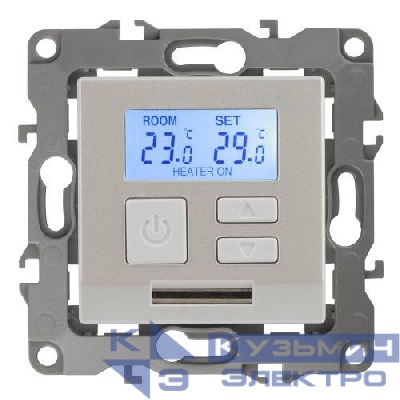 Терморегулятор универсальный 12-4111-15 230В-Imax16А перламутр ЭРА Б0031280