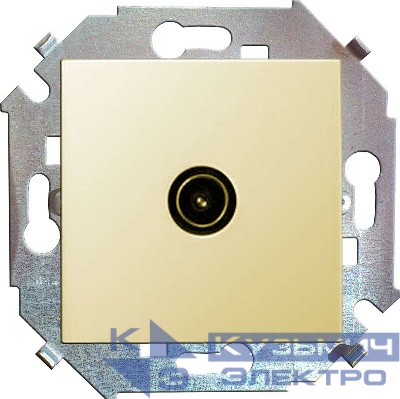 Розетка телевизионная одиночная TV СП Simon 15 винтов. зажим механизм сл. кость Simon 1591475-031