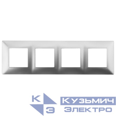Рамка 4-м 14-5004-03 Elegance алюм. ЭРА Б0034401
