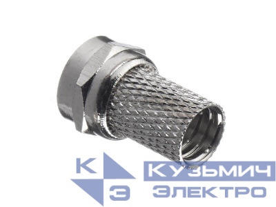 Штекер F (гайка) на RG-6/SAT-703 (медь) (F113-55), NETKO Optima