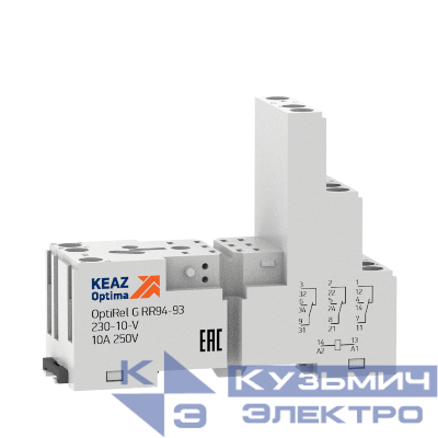 Розетка для реле OptiRel G RR94-94-230-7-V КЭАЗ 281166