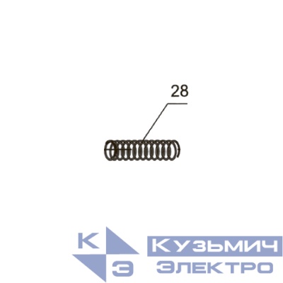 Запчасть №28 для FD301R. Возвратная пружина предохранителя
