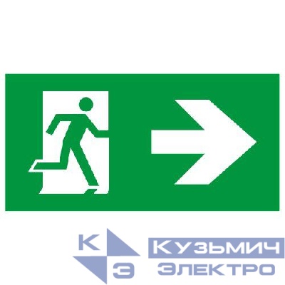 Этикетка самоклеящаяся INFO-SSA-128 бэклит 259х135мм Человек-стрелка зел. SSA-103 ЭРА Б0064725