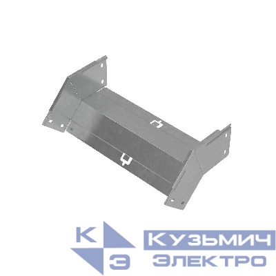 Угол для лотка вертикальный внешний 45град. 400х100 сталь 1мм "ПЛЮС" VLplus45-100-400 HD КМ PL1481