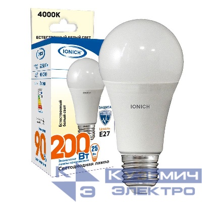 Лампа светодиодная ILED-SMD2835-A65-24-2160-220-4-E27 IONICH 1557