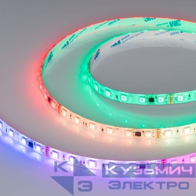 Лента светодиодная DMX-SE-B60-10mm 24V RGB-PX6 14Вт/м IP65 5060 герметичная бегущий огонь (уп.5м) Arlight 039607