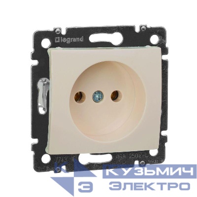 Розетка 1-м СП Valena 16А IP21 без заземл. на винтах механизм сл. кость IEK 774316