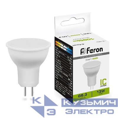 Лампа светодиодная LB-960 13Вт MR16 4000К G5.3 230В FERON 38189
