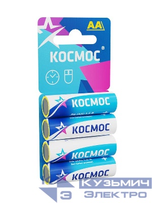 Элемент питания солевой AA/R6 4хBL (блист.4шт) КОСМОС KOCR64BL