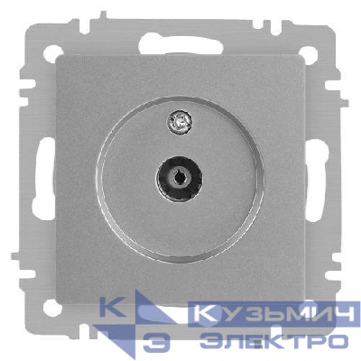 Розетка телевизионная одиночная TV СП Accent 6-301-03 IP20 алюм. Intro Б0063607