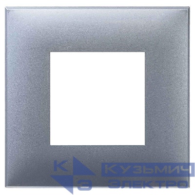 Рамка 1-м 2мод. Avanti "Закаленная сталь" DKC 4404902
