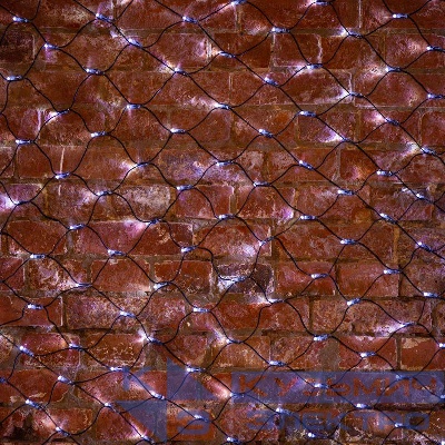 Гирлянда светодиодная "Сеть" 2х1.5м 288LED бел. 24Вт 220-240В IP65 провод ПВХ черн. Neon-Night 215-021