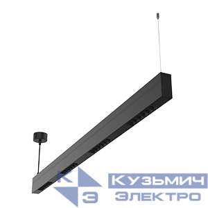 Светильник светодиодный Stellar-Line Comfort Up n Down 56Вт 3000К 1200х35х75 подвесной с линзами 50град. двойн. засветка матов. черн. RAL9005 VARTON V1-R0-T0493-05L21-2005630