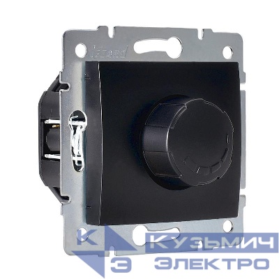 Механизм светорегулятора СП 1000Вт Karina черн. бархат LEZARD 707-4288-157