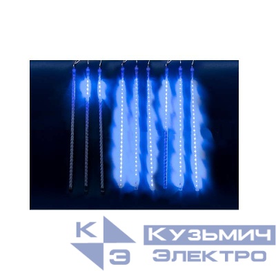 Гирлянда занавес светодиодная "Звездный дождь" ULD-E1505-336/DTK BLUE IP44 TWISTED METEOR син. с контроллером 336LED 1.5х0.5м Uniel UL-00000167