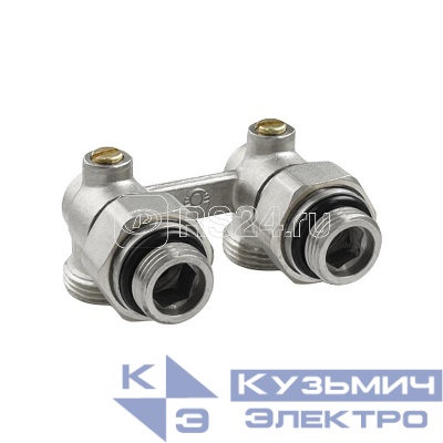 Узел угловой для нижн. подкл. рад. 3/4дюйм с компл. адаптеров 1/2дюйм (48/8) К VALFEX VF.345.02.034.012