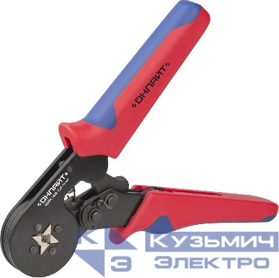 Пресс-клещи саморегулирующиеся 80 906 OHT-Pkv01-D-10 для втулочных наконечников 10кв.мм ОНЛАЙТ 80906