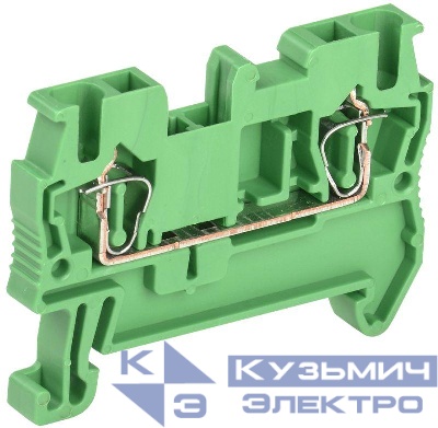 Клемма пружинная КПИ 2в-2.5 31А зел. IEK YZN11-002-K06