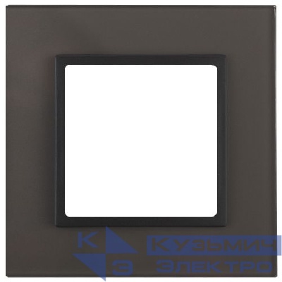 Рамка 1-м 14-5101-32 стекло Elegance сер.+антрацит ЭРА Б0034486